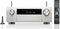 Denon AVC-X4800H AV Amplifier met 9.4-Kanaals Versterker, 8K-Video, 3D-Audio, HEOS® Built-In en 200 Watt per Kanaal - Zilver