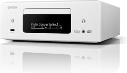 Denon CEOL N-12 DAB+ Alles-in-een-Hifisysteem met CD-speler, DAB/FM-radio, HDMI ARC, HEOS® Built-in streaming en Inclusief Speakers- Wit