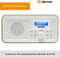 Denver DAB Radio - Retro Radio - Keukenradio - Draagbare radio - Batterijen & Netstroom - DAB30 - Lightwood