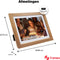 Denver Digitale Fotolijst 15.6 Inch - Hout - XL - Full HD - Frameo App - Fotokader - WiFi - 16GB - IPS Touchscreen - PFF1543LW