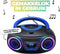 Denver Draagbare DAB Radio CD Speler Kinderen - Bluetooth - Lichteffecten - Boombox - AUX - FM - TDB212BLUE