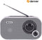 Denver FM Radio Retro - Werkt op batterij of netstroom - Keukenradio - Draagbare Radio - TR51 - Grijs
