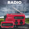 Denver Noodradio - Powerbank Zonneenergie - FM Radio - Noodpakket - Zaklamp - Opwindbaar - SOS Knop - Solar powerbank - SCR2010