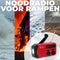 Denver Noodradio - Powerbank Zonneenergie - FM Radio - Noodpakket - Zaklamp - Opwindbaar - SOS Knop - Solar powerbank - SCR2010
