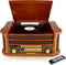 Denver Retro Platenspeler - Ingebouwde Speakers en Versterker - Radio CD Speler - MCR50 -Hout