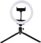 Denver RLS801 Ring Light met Statief - 8 inch Tiktok Lamp met Telefoonhouder - Ringlamp 19cm Hoog