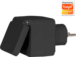 Denver Slimme Stekker met Energiemeter - Alleen geschikt voor NL - Tijdschakelaar - Smart plug - Indoor & Outdoor - Met app voor iOS en Android - Amazon Alexa - Google Home - TUYA - Waterproof - PLO118