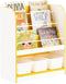 SoBuy KMB108-G - Kinderboekenkast - 3 Vakken - Wit