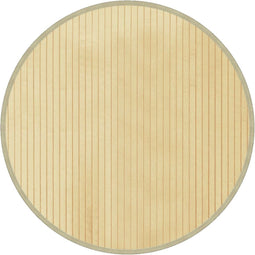 vidaXL - Vloerkleed - rond - 60 - cm - bamboe - lichtnaturel