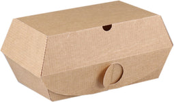 DEPA® Bak - Golfpapier - fritesbox - 134x77x72mm - bruin - 50 stuks