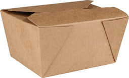 DEPA® Bak - Karton + PP - maaltijdbox - 130x105x65mm - bruin - 50 stuks