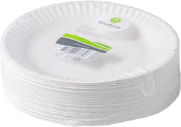 DEPA® Bord - klein- rond - 1-vaks - karton - Ø15cm - wit - 100 stuks