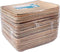 DEPA® Bord - rechthoekig - 1-vaks - palmblad - 17x14cm - naturel - 25 stuks