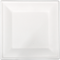 Depa® - ® Bord | vierkant | 1-vaks | bagasse (suikerrietpulp) | 20x20cm | wit | 50 stuks