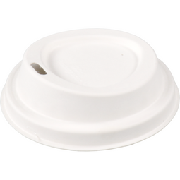 Depa® - ® Deksel | Bagasse (suikerrietpulp) | Ø80mm | wit | 50 stuks