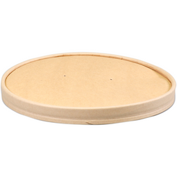 Depa® - ® Deksel | Kraftpapier + PE | rond | naturel | 300 stuks