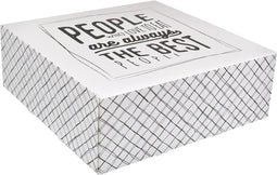 Depa Gebaksdoos | Love to Eat | karton | 25x25x9cm | wit/zwart | 100 stuks