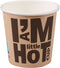 Depa® | Koffiebeker | I´M a HOT cup | Karton + PE | 100ml | 4oz | 60mm | bruin | 1000 stuks