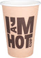 Depa® | Koffiebeker | I´M a HOT cup | Karton + PE | 180ml | 7.5oz | 93mm | bruin | 2000 stuks