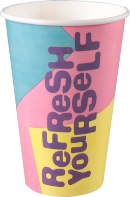 DEPA® | Milkshakebeker | Refresh | Karton | PE | 400ml | 128mm | 50 stuks