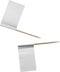 DEPA® Prikker - decoratieprikker voor snacks - Vlag - Hout - 65mm - wit - 500 stuks