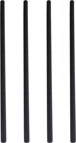 DEPA® Rietje - drinkrietje - papier - 230mm - zwart - 125 stuks