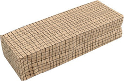 DEPA® Zak - Miniblokbodemzakje - Papier - 80/ 50x220mm - Mini - bruin/zwart - 50 stuks