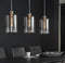 DePauwWonen 3L Glass metallic grey Hanglamp - excl led lampen - E27 - Chroom ; Zilver