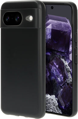 Mobiparts Classic TPU Case - Google Pixel 8 - Minimalistisch ontwerp met grip coating - Zwart