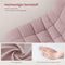 Woltu BH300rs-1 - Make-upkruk - Verstelbare Hoogte 38-49,5 cm 360° Draaibaar - Roze fluweel