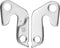 Derailleurdeel marwi union achter pad gh-108 met schroefset m8x075 - ZILVER
