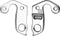 Derailleurdeel marwi union achter pad gh-156 voor oa scott - ZILVER
