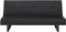 DERBY - Slaapbank 3-zits - Zwart - Kunstleer