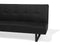 DERBY - Slaapbank 3-zits - Zwart - Kunstleer