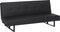 DERBY - Slaapbank 3-zits - Zwart - Kunstleer