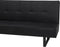 DERBY - Slaapbank 3-zits - Zwart - Kunstleer