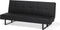 DERBY - Slaapbank 3-zits - Zwart - Kunstleer