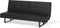 DERBY - Slaapbank 3-zits - Zwart - Kunstleer