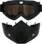 Motorfietsbril, motorcross, maskers, motorfietsen, zonnebril, motorfiets-veiligheidsbril, stofbescherming bril, afneembaar gezichtsmasker, winddicht voor outdoor, fiets, cross off-road goggles
