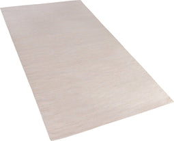 DERINCE - Laagpolig vloerkleed - Beige - 80 x 150 cm - Katoen