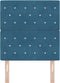 vidaXL - Hoofdbord - met - Kristalknoppen - Donkerblauw - 80 - cm - Fluweel
