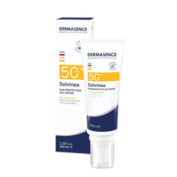 Dermasence Solvinea Zonnebrand Gelcrème LSF 50+ – Hypoallergene Zonbescherming voor Gevoelige Huid