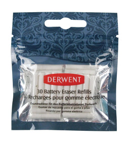 Derwent - Navulling derwent gum op batterijen 30 stuks wit | 18 stuks