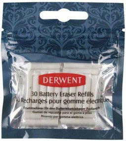 Derwent Vullingen voor Gum op Batterij - 30 Stuks - Wit