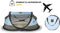 Deryan Baby Luxe Campingbedje – Inclusief zelfopblaasbare matras - Blue