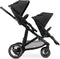 Deryan Evy V2 Kinderwagen - Duo Kinderwagen - Uitbreidbaar - Inclusief extra zitje - Zwart