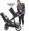 Deryan Evy V2 Kinderwagen - Duo Kinderwagen - Uitbreidbaar - Inclusief extra zitje - Zwart