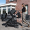 Deryan Evy V2 Kinderwagen - Duo Kinderwagen - Uitbreidbaar - Inclusief reiswieg - Zwart