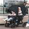 Deryan Luxe Elena Dubbele buggy- duo buggy – tandem buggy – Compact en lichtgewicht