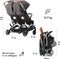 Deryan Luxe Rolo X2 Dubbele Buggy - Duo Buggy - Grijs